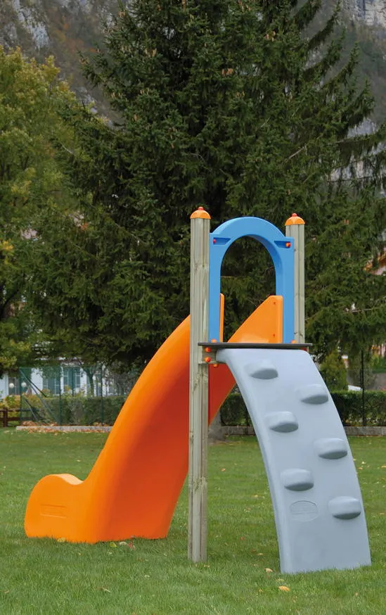 Rutsche DIN EN 1176 �Tor hoch� Kleinkind-Rutsche Komplett-Standrutsche